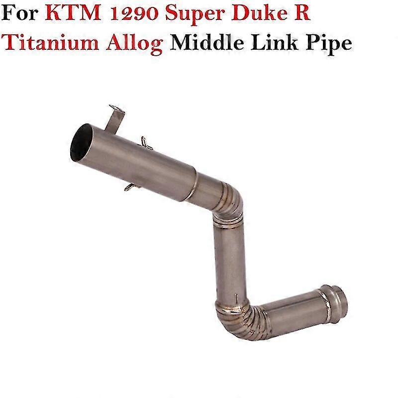 unique pipe60mm Slip On For 1290 Super Duke R Motorcycle Escape Modified Connection Titanium Alloy Middle Link Pipe Tube Double