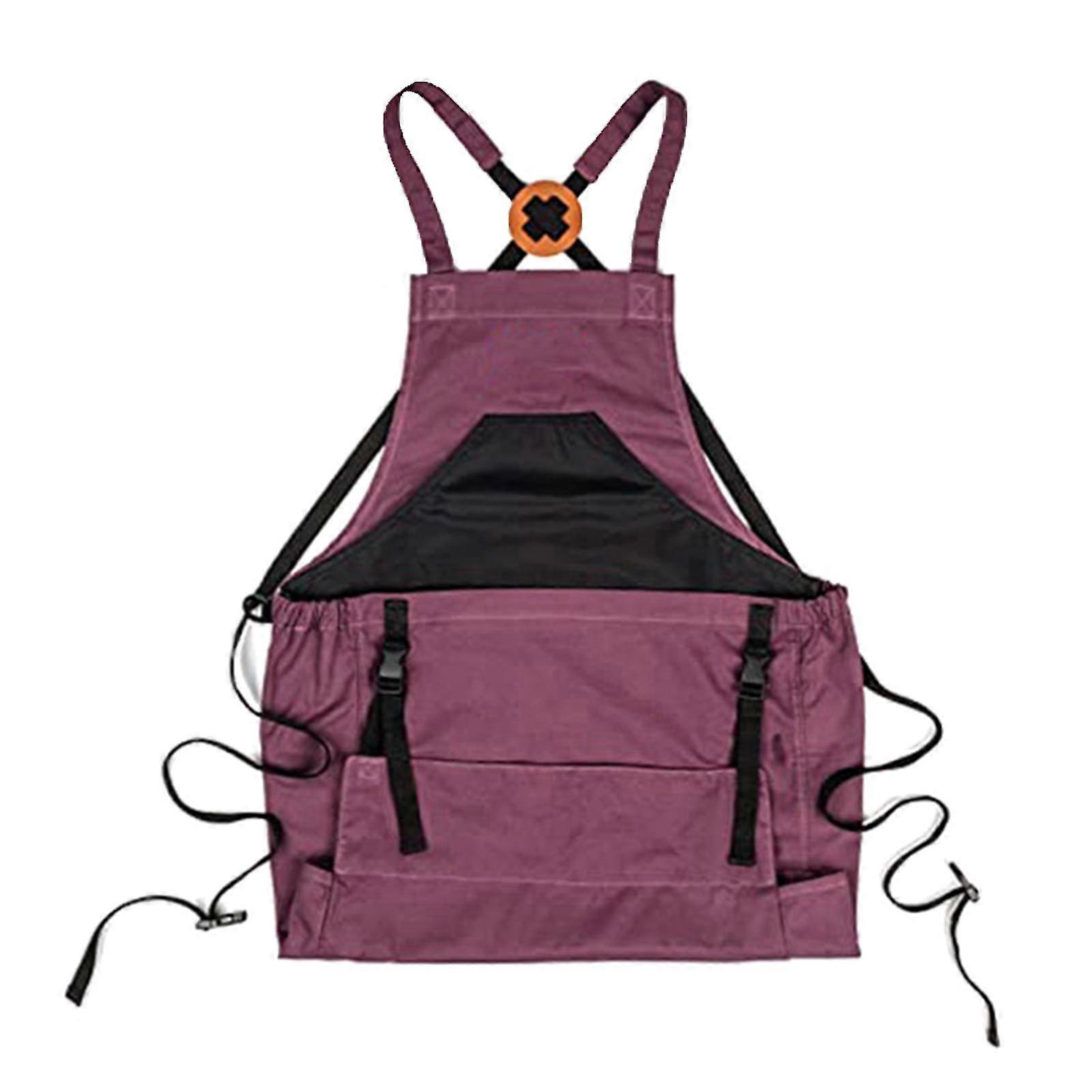 Gardening Apron With Large Pocket Waterproof Oxford Cloth Deep Kangaroo Pouch Fruit Picking Bag Work Tool Bib Woodworking Harvesting Utility For Women