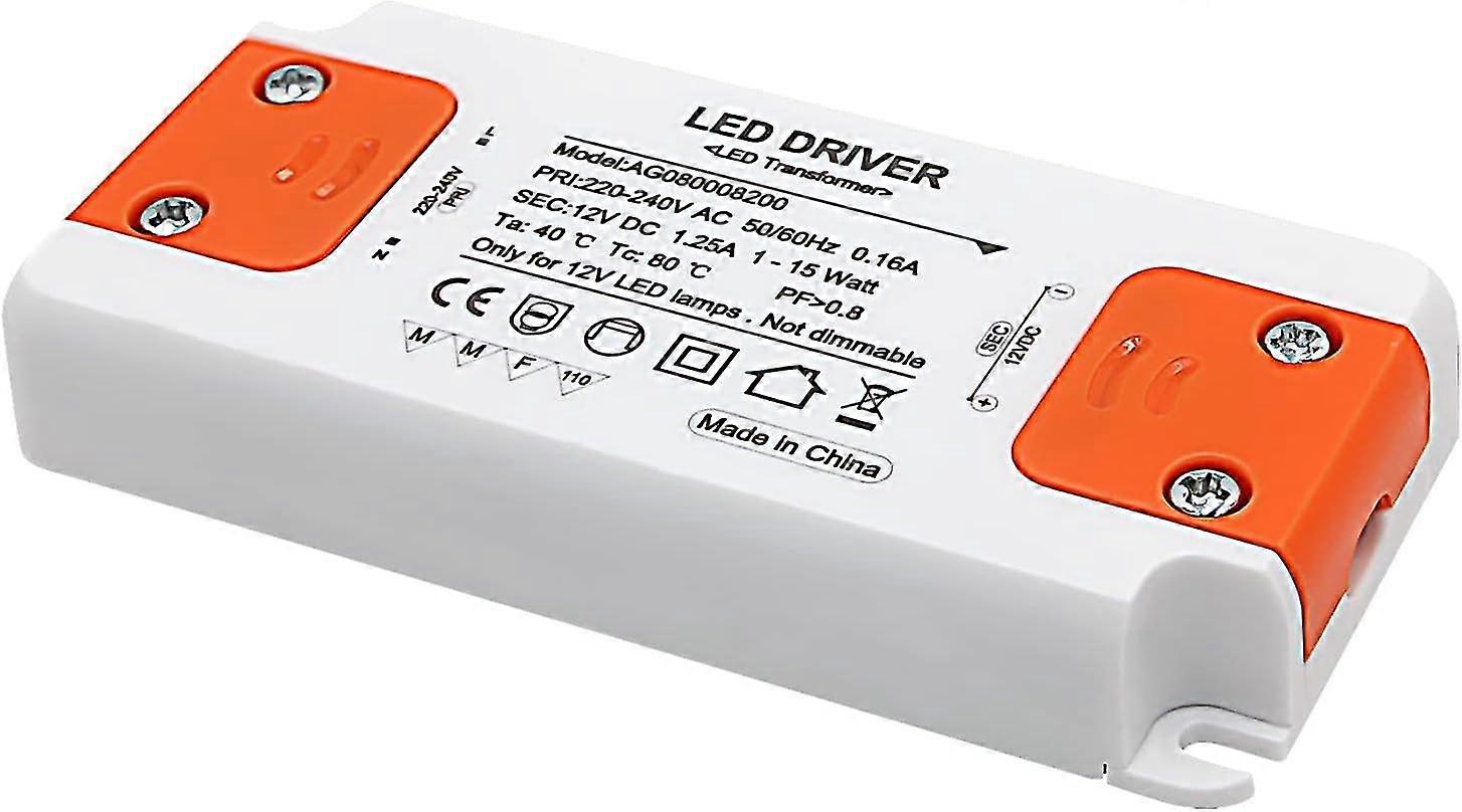 Led Transformer Input 220-240v Output Dc 12v 1.25a 15w Led Bulb Driver Converter Constant Voltage Power Supply