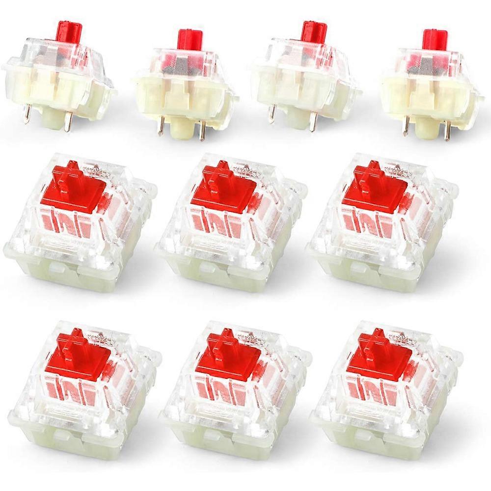 RGB Switch for Cherry Mx Keyswitches Keymodule Mechanical Keyboard Switches,45CN Actuation Force (Red 3 Pin 10PCS)