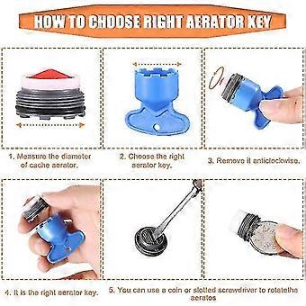 12-Pack Faucet Aerator Key Removal Wrench Set – Universal Plug-in Aerators For Kitchen Sink – Quick Clean