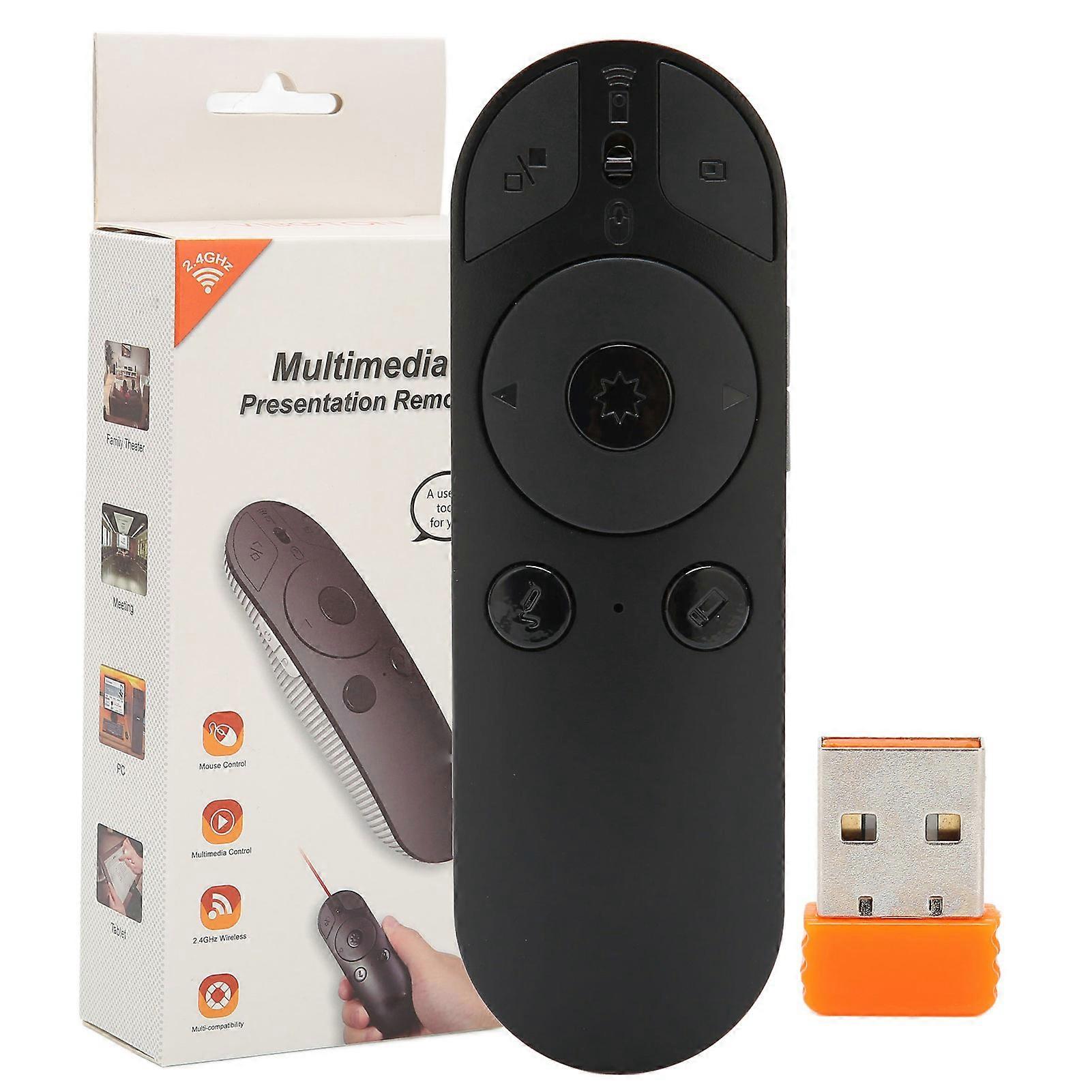 Presentation Clicker Horizontal Stripe Road Ergonomic Design Comfortable Grip Presentation Remote