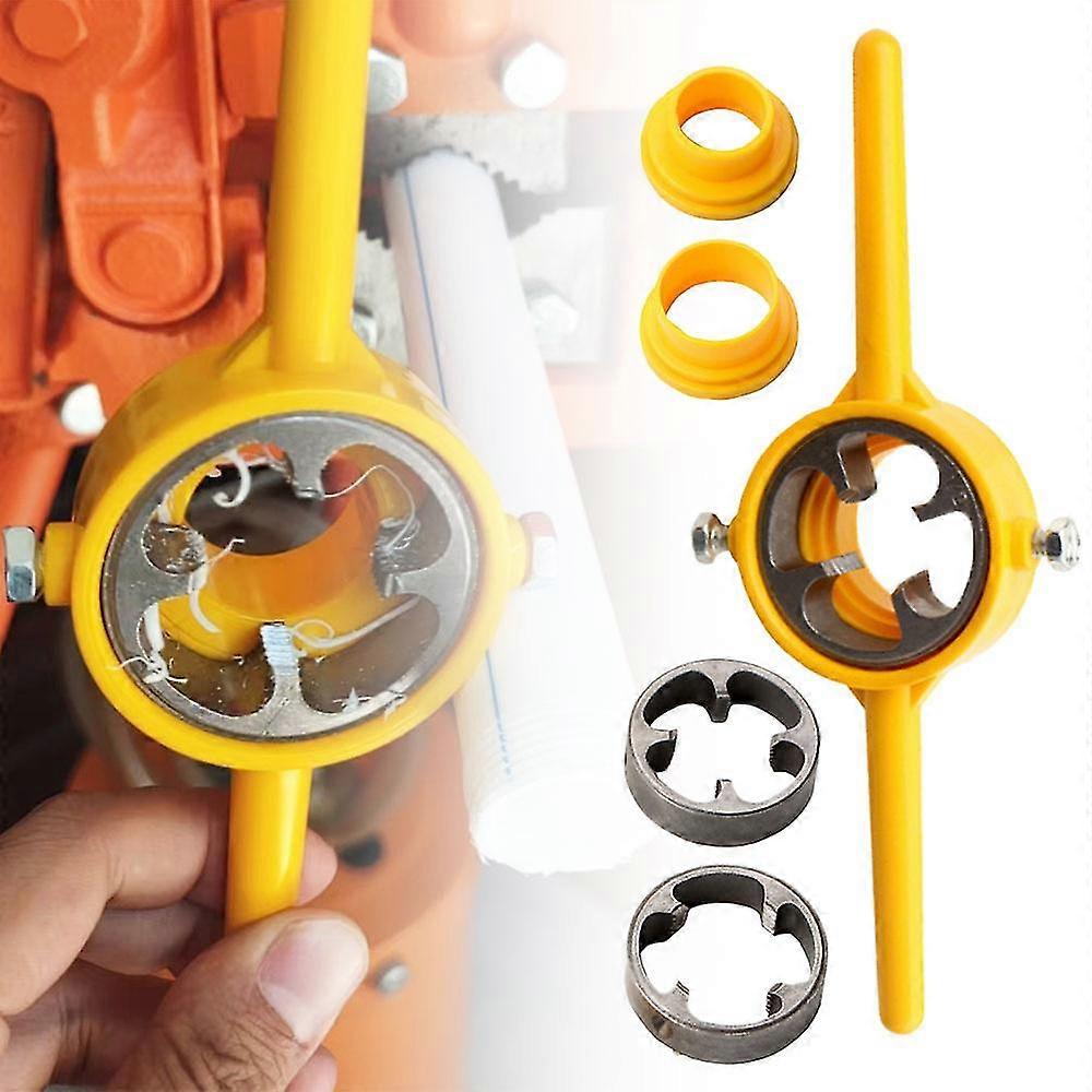 6st Plast Vattenrör Die Tap Wrench Set, PVC Pipe Threader VVS Verktygssats