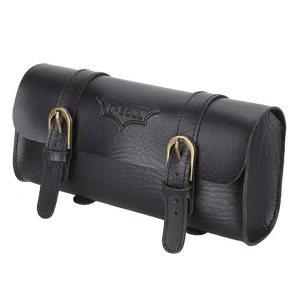 New Vintage Bicycle Handlebar Bag Bicycle Tail Bag PU Leather Cycling Bag Saddle Pouch Tail Pannie