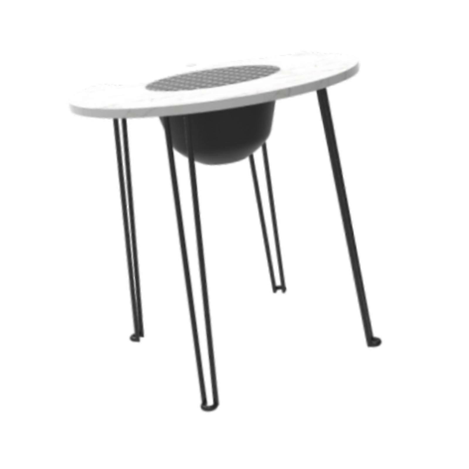 طاولة شواء قابلة للطي طاولة حفرة حريق للتخييم لشواء حديقة منزلية للفناء 70 سم × 60 سم