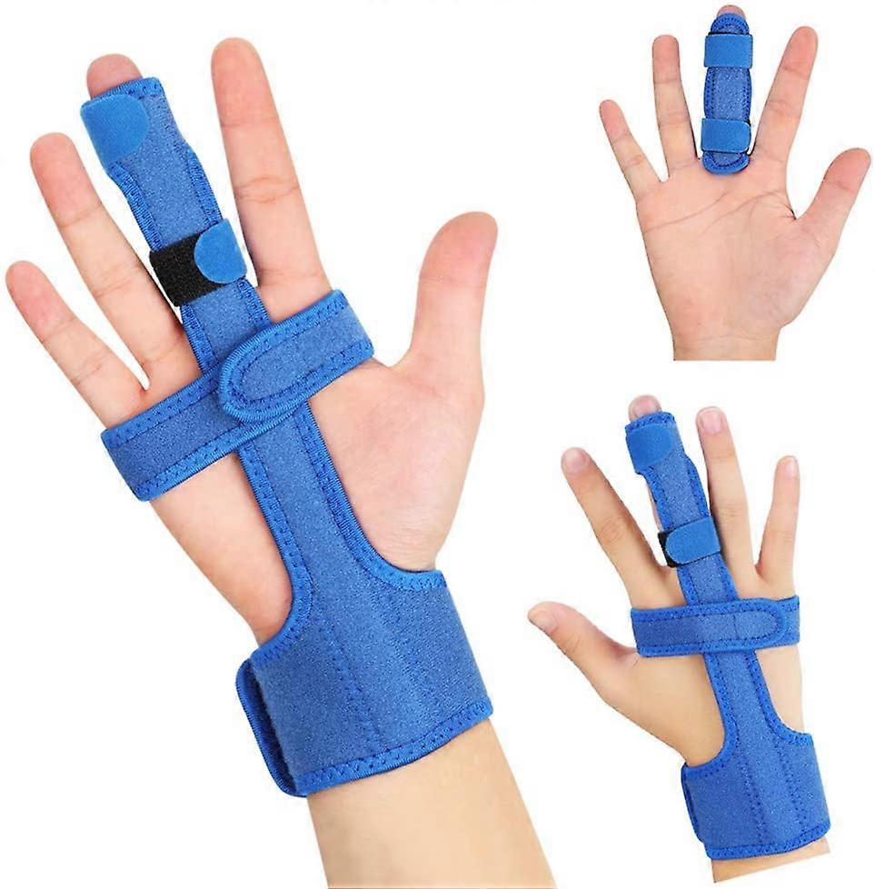PIAO Finger splint, finger correction splint, adjustable trigger finger splint, capsule tear, hand bandage splint for middle finger, little finger, in