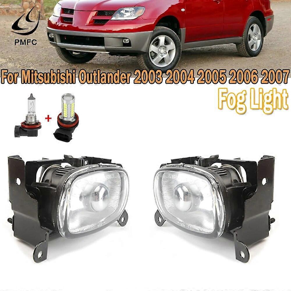 Car Accessorie For Mitsubishi Outlander 2003 2004 2005-2007 Front Fog Light Foglights Headlights Fog Lights Halogen FogLamp