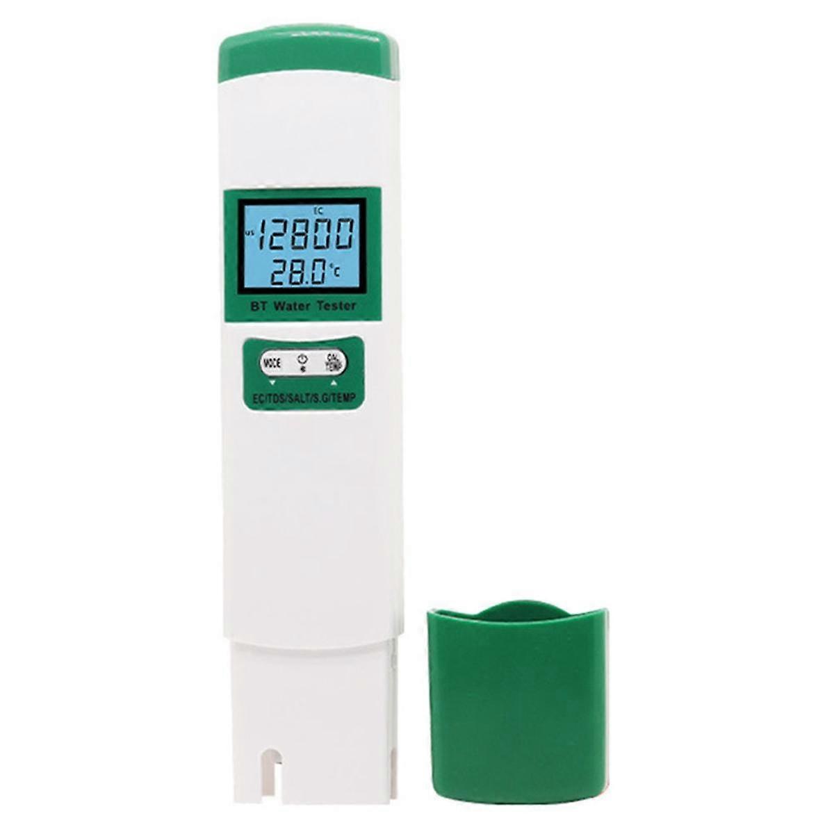 5-In-1 Water Quality Tester EC TDS SALT SG TEMP Digital Detector Portable Bluetooth Water Quality Tester