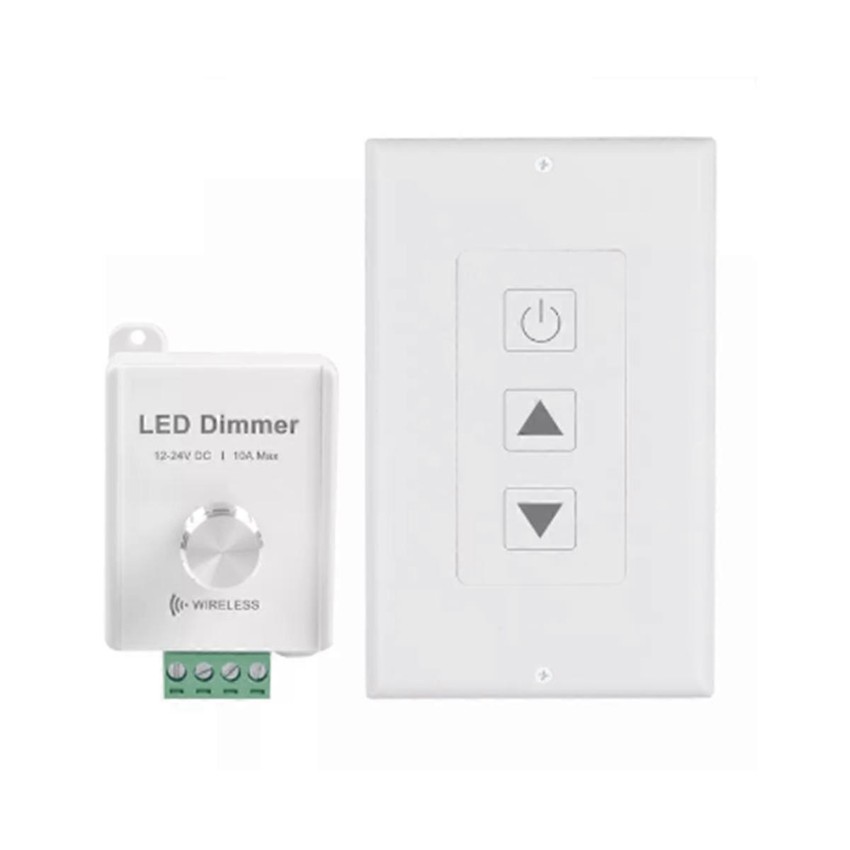 DC12V-24V 10A Wireless LED Strip Dimmer with Touch Remote for Single Color LED Strip(U1)