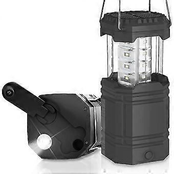 2025 Nova Lâmpada de Acampamento Led, Lanterna Led À Prova D' Água, Luz de Emergência Com Manivela, Bateria Embutida de 3000mah