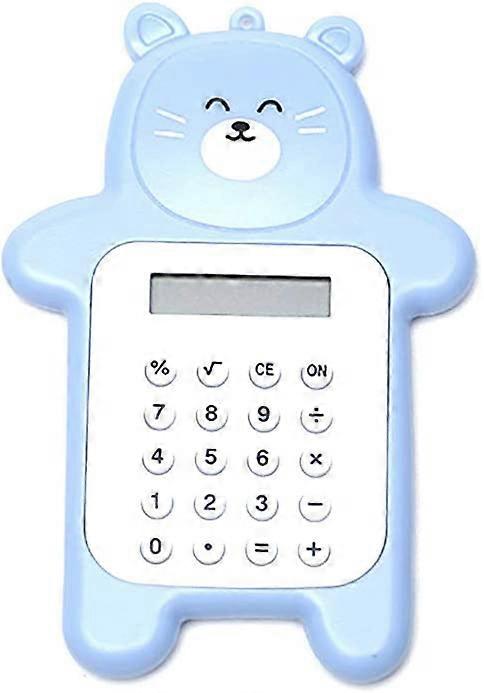 Cartoon Calculator, BlueCute Creative Bear Portable Calculator with LCD Display, Practical Calculator for Elementary School