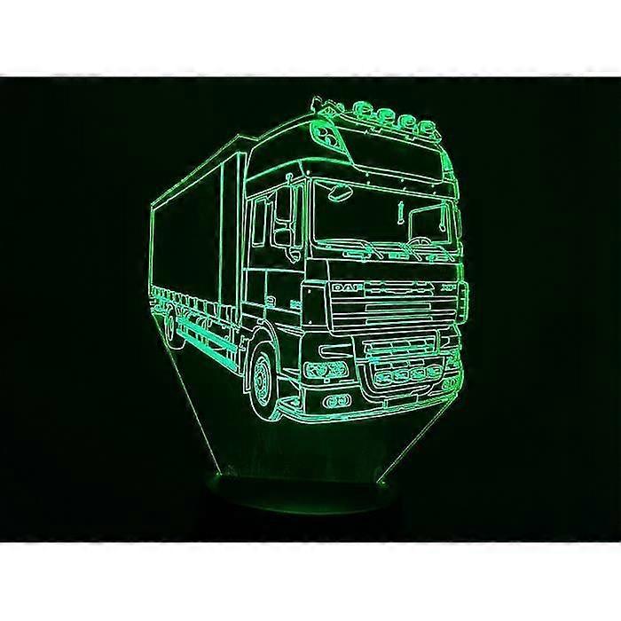 3D-lamppu. Daf 19t kuorma-auto