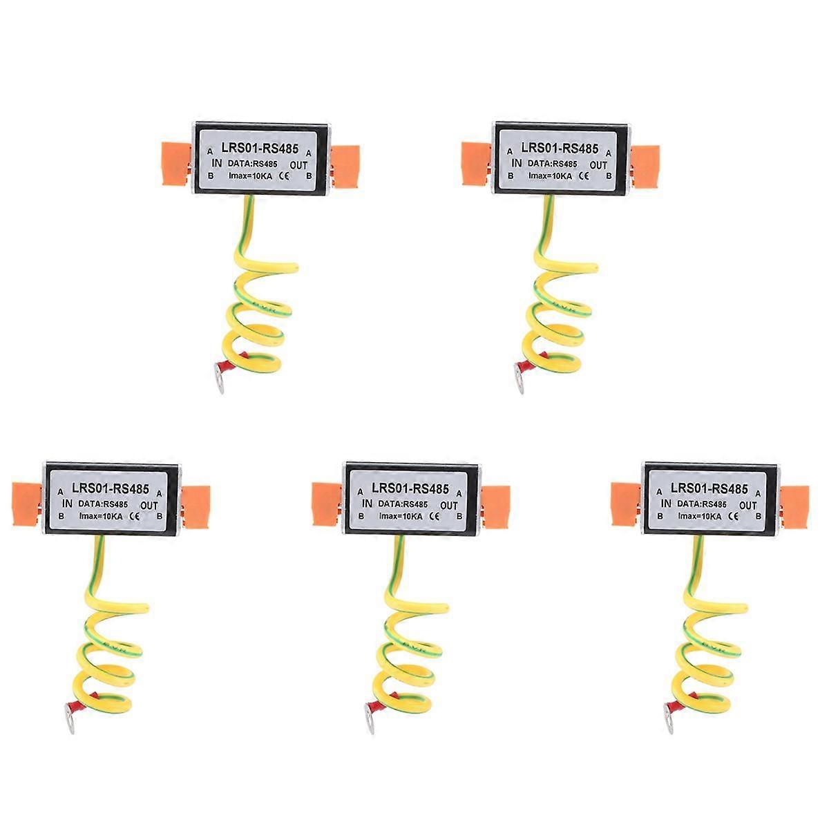 5X RS485 Date Signal Power Arrester Anti Surge Protector Monitoring CCTV Camera Protection Device T