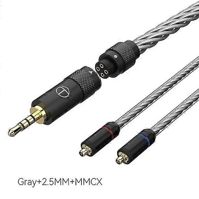 16 Core earphones silver plated hifi upgrade cable grayblackmmcx/2pin connector for trn vx pro ta2 v90 ta1 zsx ta2