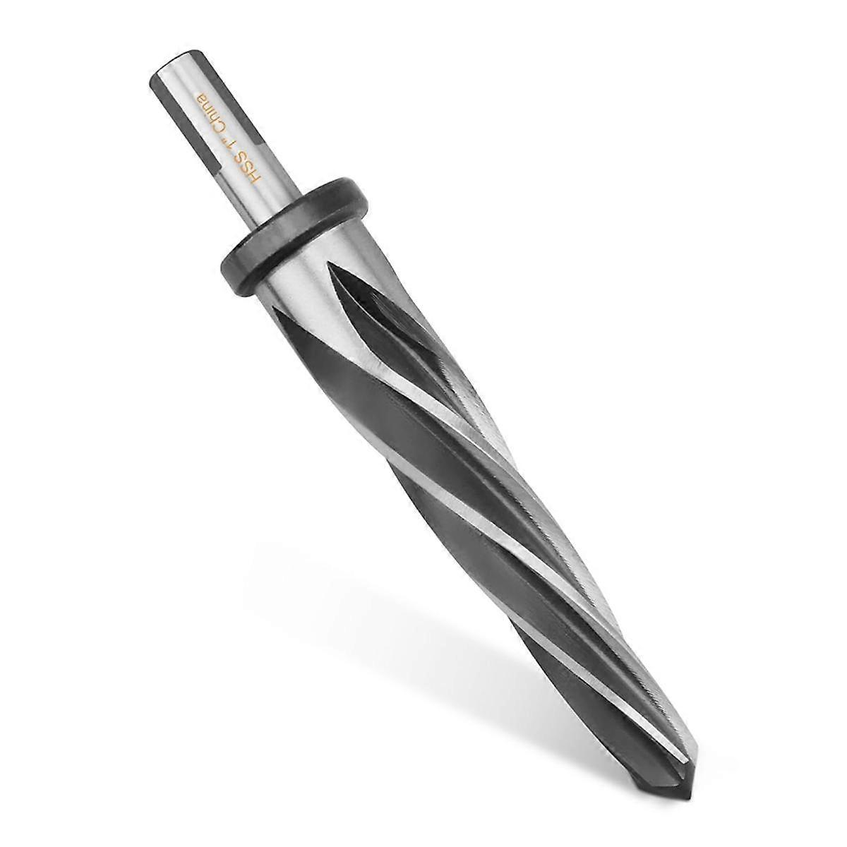 1In Drill Bridge/Construction Reamer Bit with 1/2In Non-Slip Shank M2 HSS Taper Chucking Reamer Bit