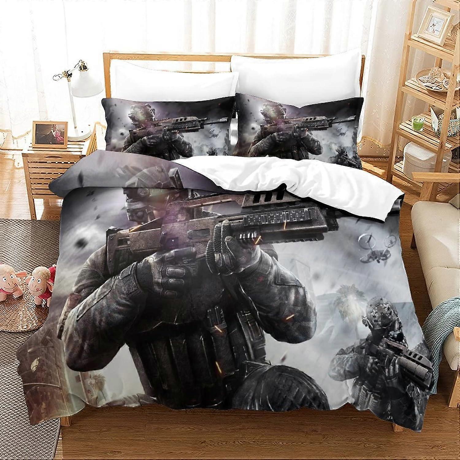 Call of Duty Bedding Set, Soft Microfibre, Duvet Cover and Zipper Closure (Single Bedding Set)