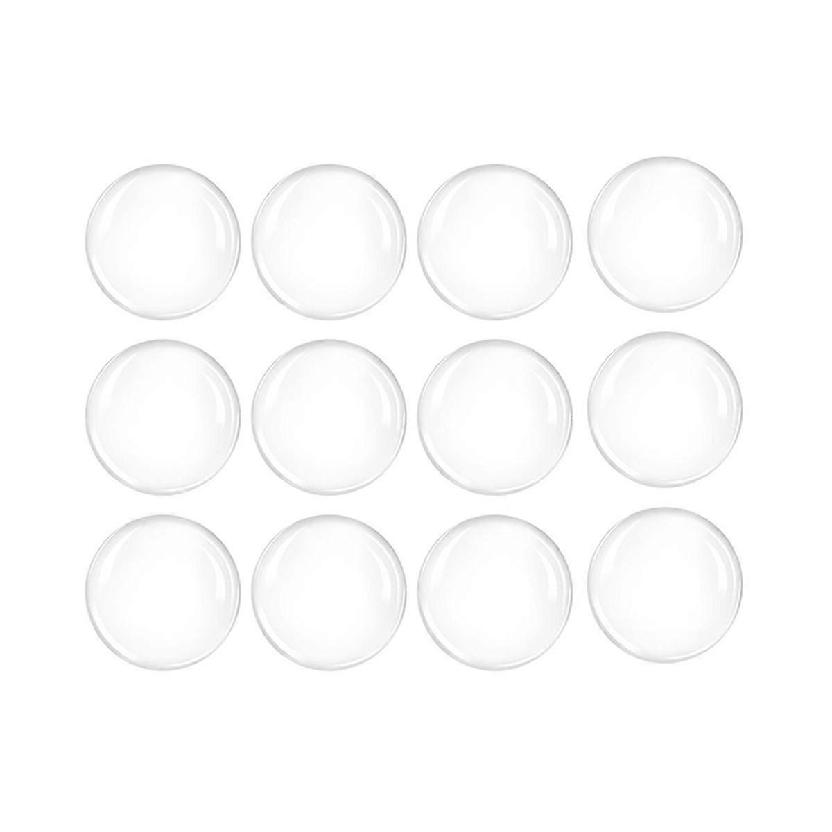 12X Door Stoppers Wall Protector, 2Inch Clear Door Knob Wall Protector for Walls Protects Wall Surf
