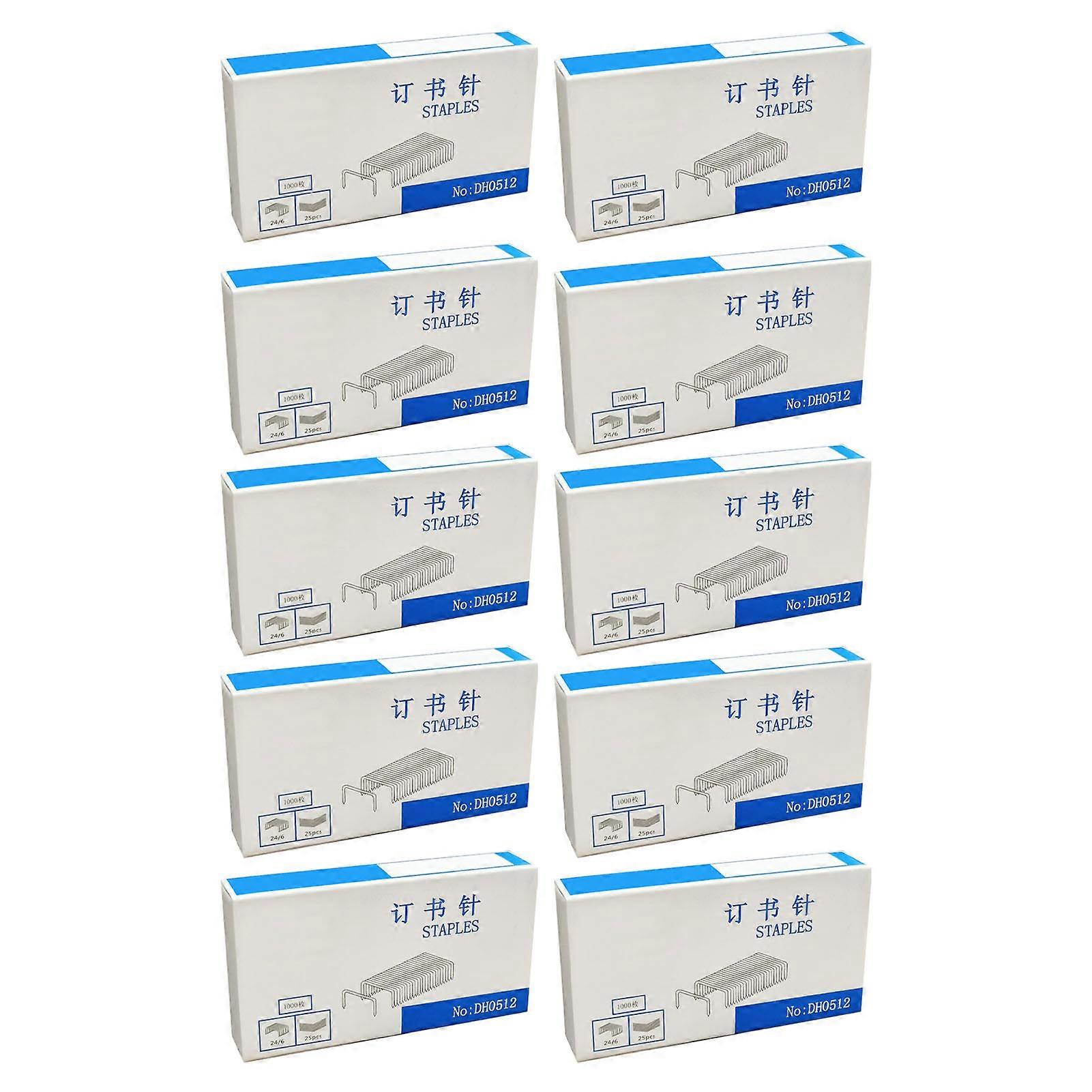 10 Box Universal Staple 1000pcs Per Box Metal Staple Size 12 Paper Staple for Home School Office