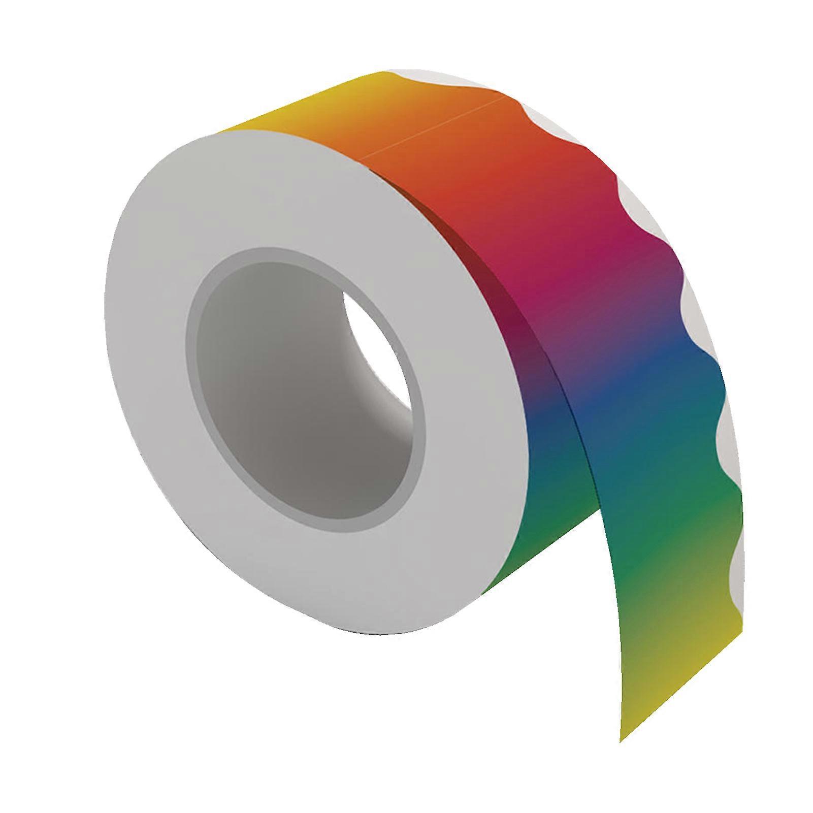 Rainbow Borders Classroom Bulletin Colorful Bulletin Board Borders 65.6ft Gradient Rainbow Classroom Borders for Bulletin Board, Desk
