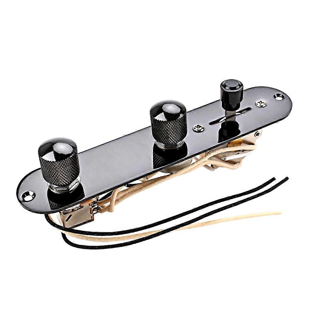 Guitar Control Plate 3 Way Switch Prewired Control Plate Wiring Harness Knobs
