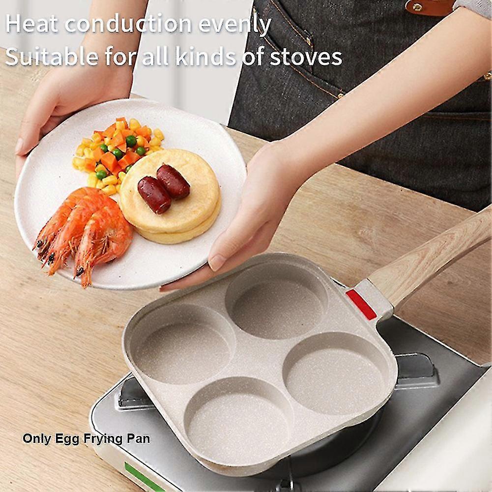 Omelet Hamburger Cookware Pancake Egg Frying Pan Maifan Stone Four