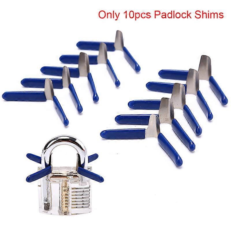 10pcs Padlock Shim Picks Set Lock Pick Accessories Set Lock Home Locksmith Tools