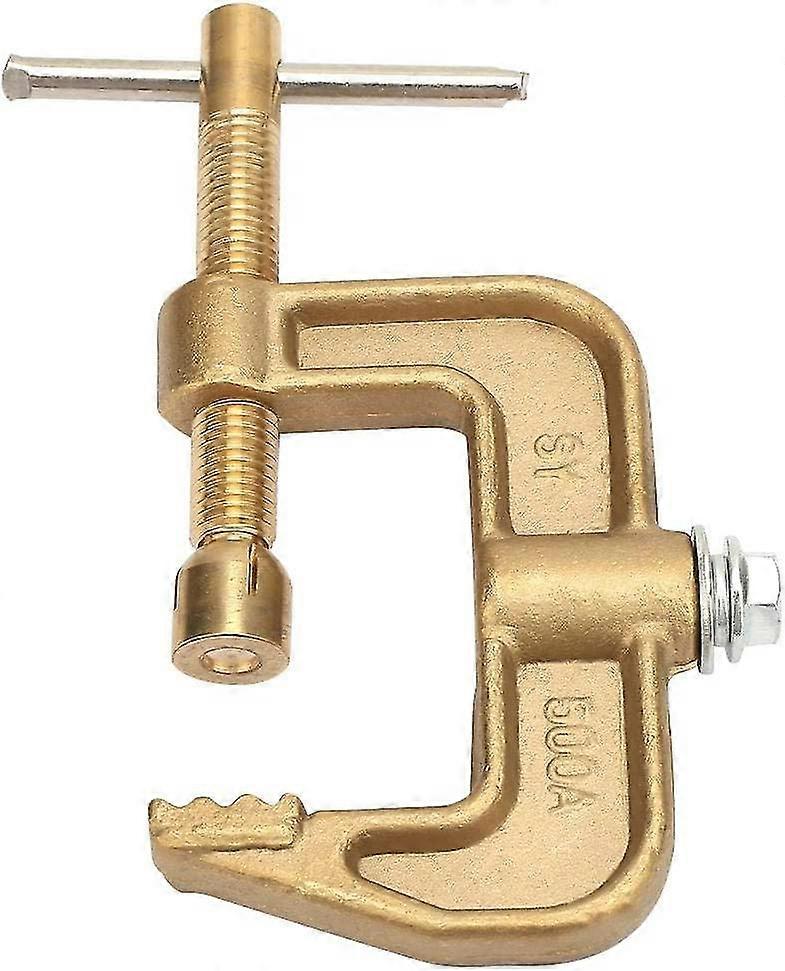 Welding Ground Clamp, 500a Brass Material Classical G Shape Ground Welding Earth Clamp For Welding Machine, C Earth Clamp