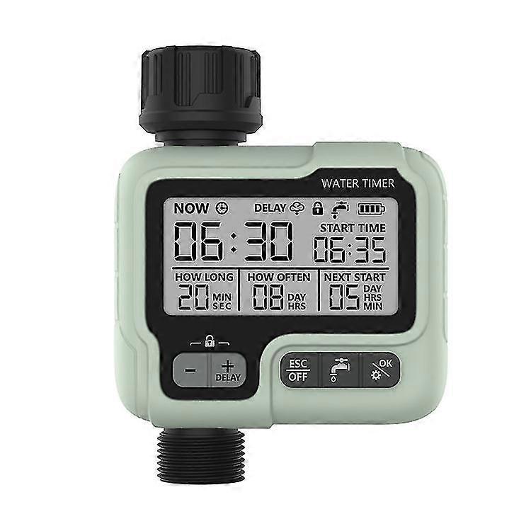 Garden Sprinkler Timer,water Timer Programmable Outdoor Hose Timer With Rain Delay/auto/manual 3 Modes,waterproof Digital Irrigation Timer System For