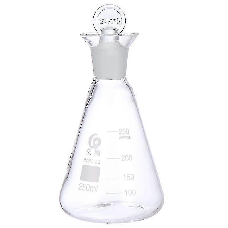 1pc Professional Glass Flask Conical Flask School Supply Experiment Accessory