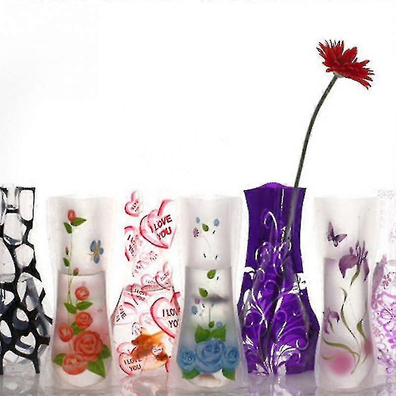 3pcs Portable Eco-friendly Flower Cute Foldable Vase