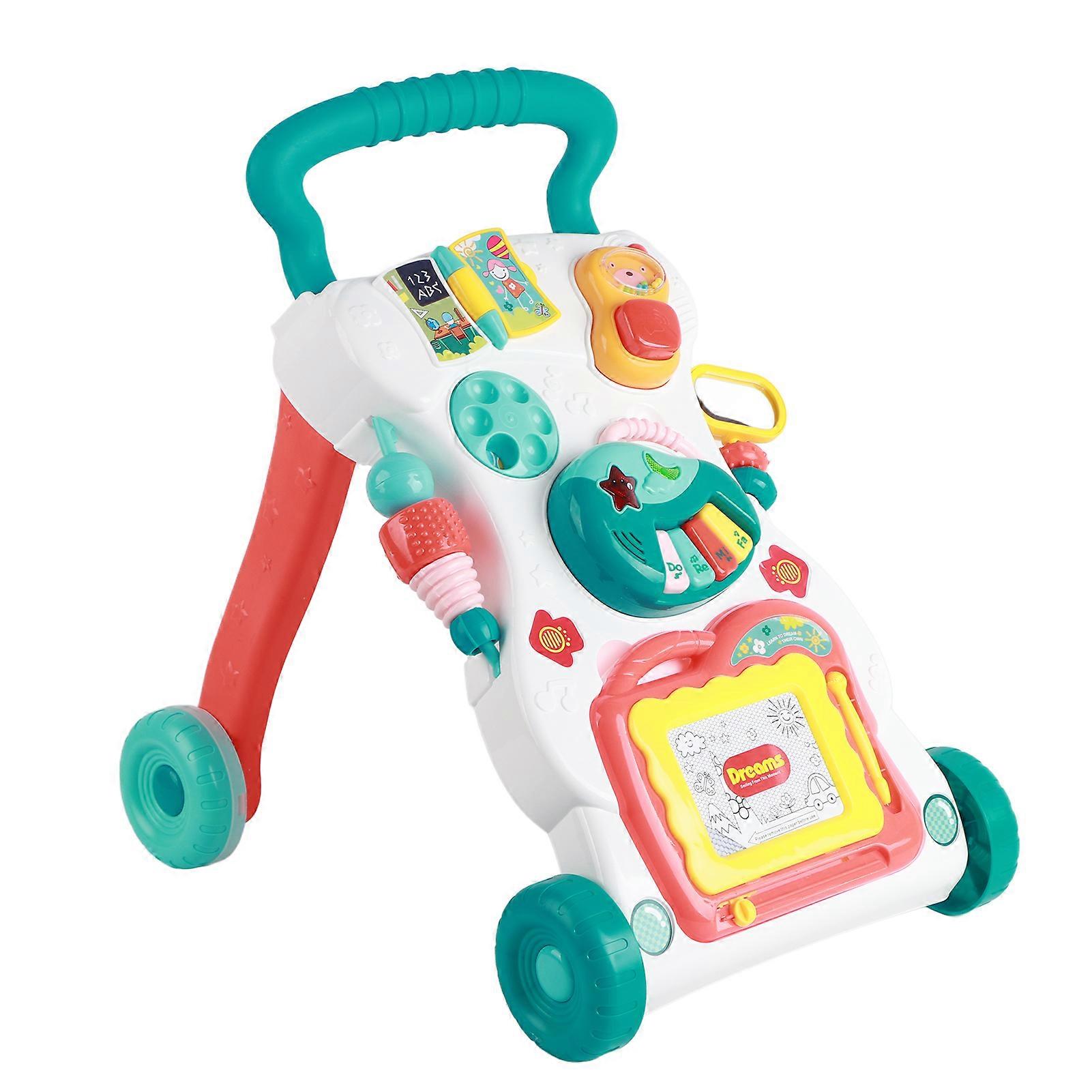 Baby Walker Hand Push Avoid Rollover Music Colorful Toys Skip Free Handlebar Walk Helper Type 2