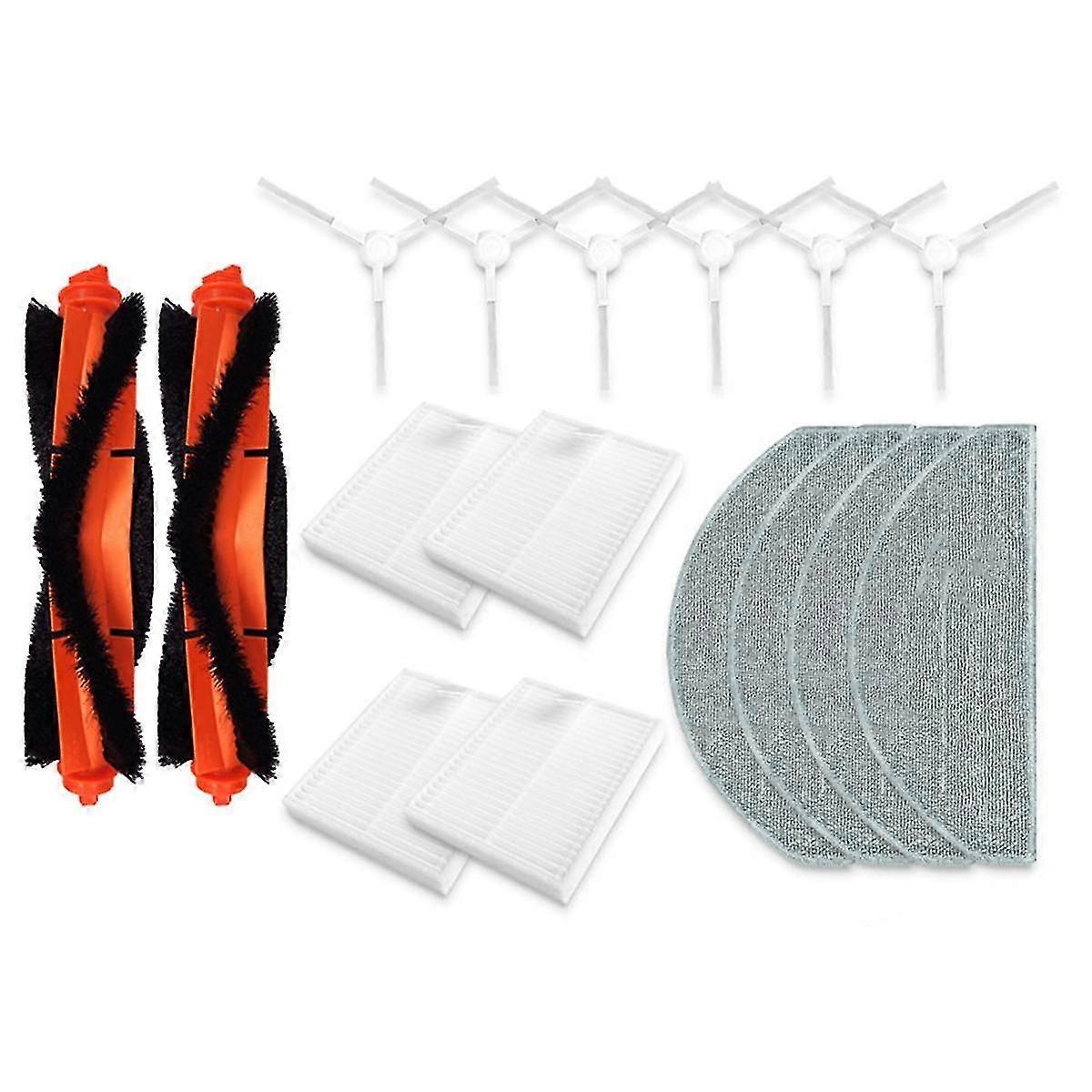 For E10 B112 E12 Robotstøvsuger Hovedsidebørste Moppduk Hepa-filter Reservedeler Tilbehør Sett