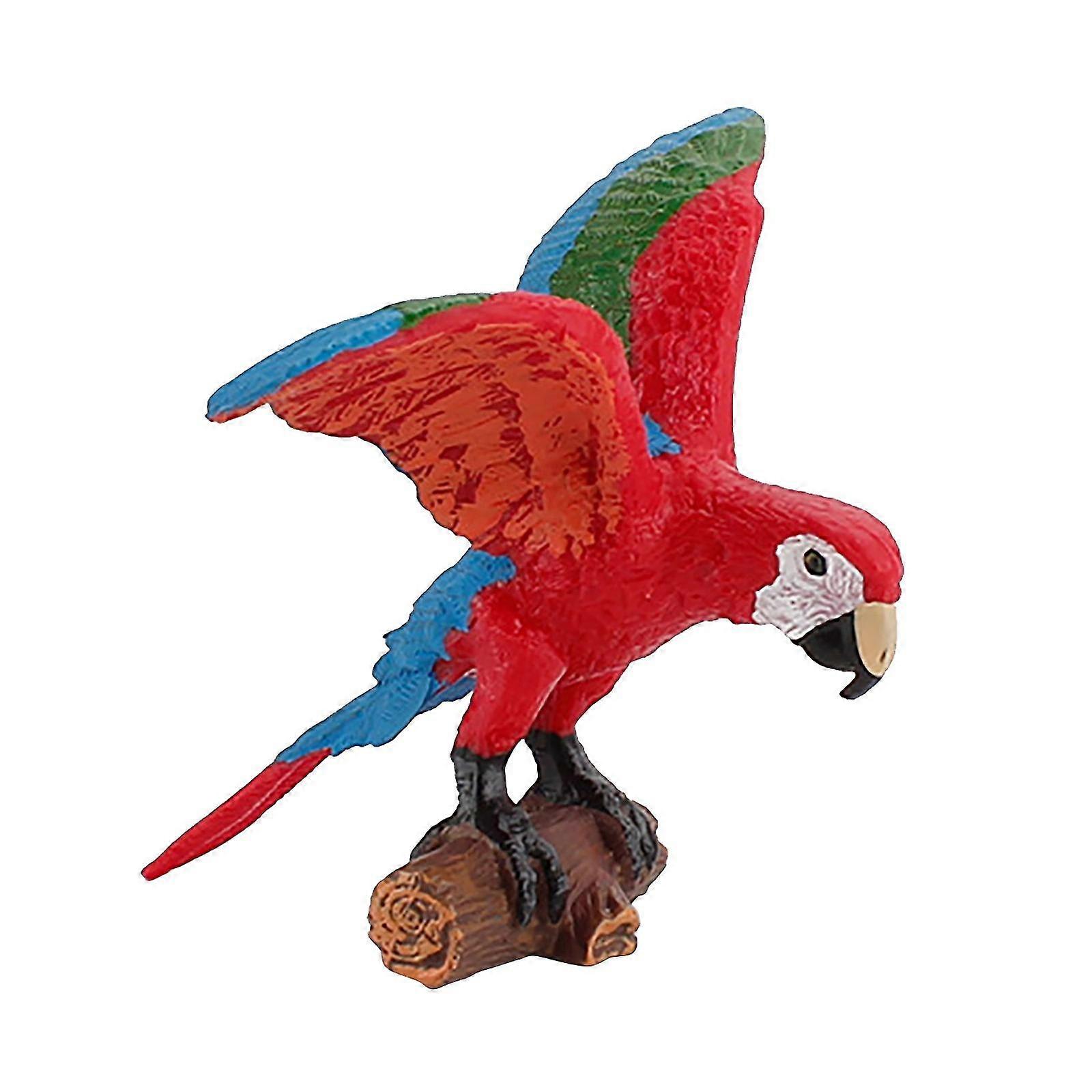 Bird Static Macaws Parrot Model Figurines For Collection Educational&decoration