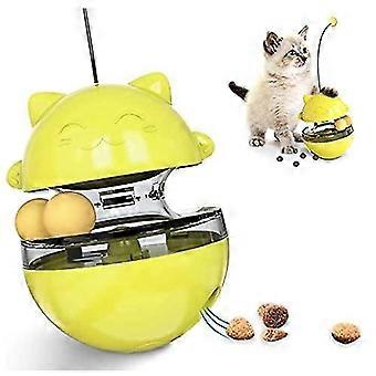 Tumbler Katze Spielzeug, Trackball mit 360 räumliche rotierende Spur Katze interaktive Katze Spielzeug Tumbler Spielzeugbälle für langsames Fütterungstraining Futtersuche