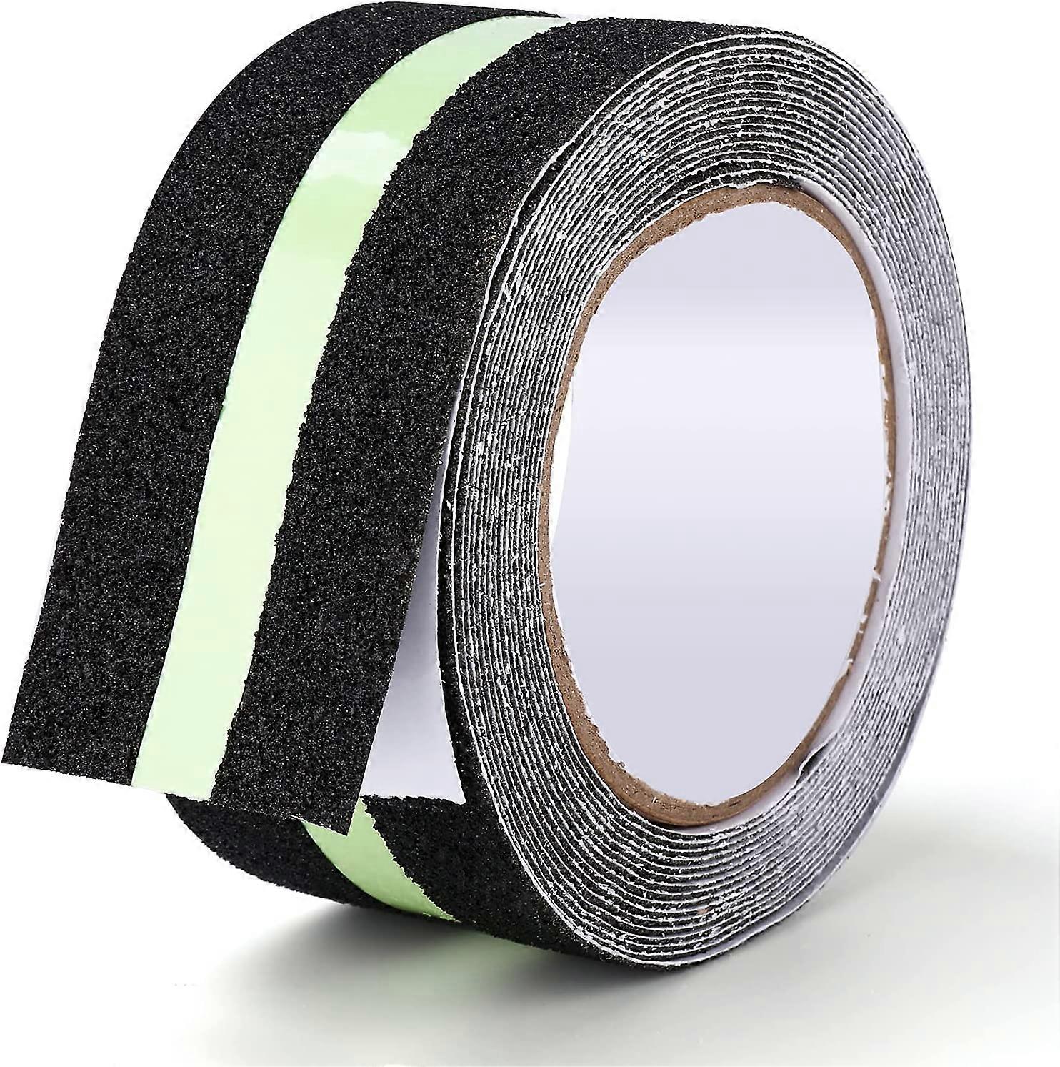 Non-Slip Adhesive Tape with Fluorescent Strip to Reflect at Night