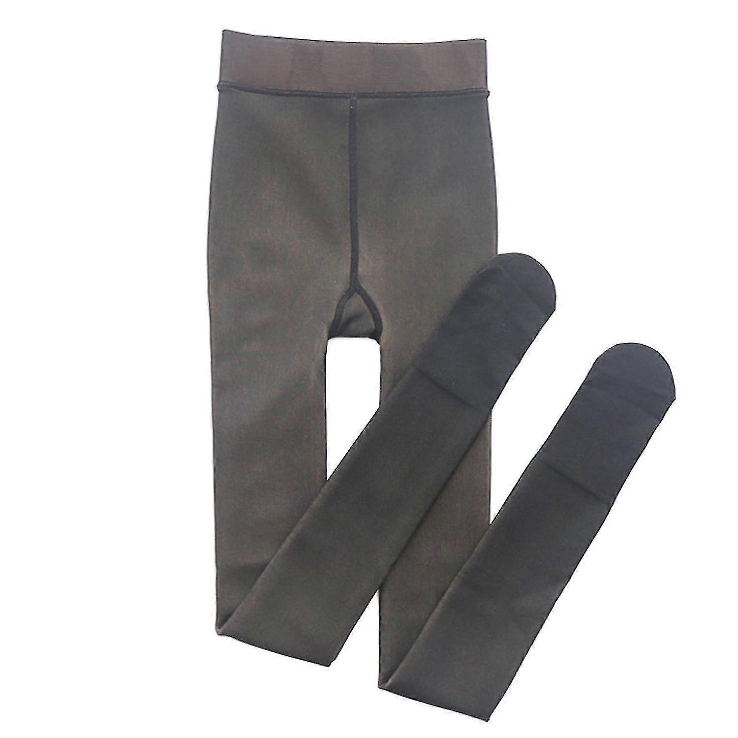 Suitable For 50-80kg Women's Fleece Leggings, -in- Pants, W 80g, Blac