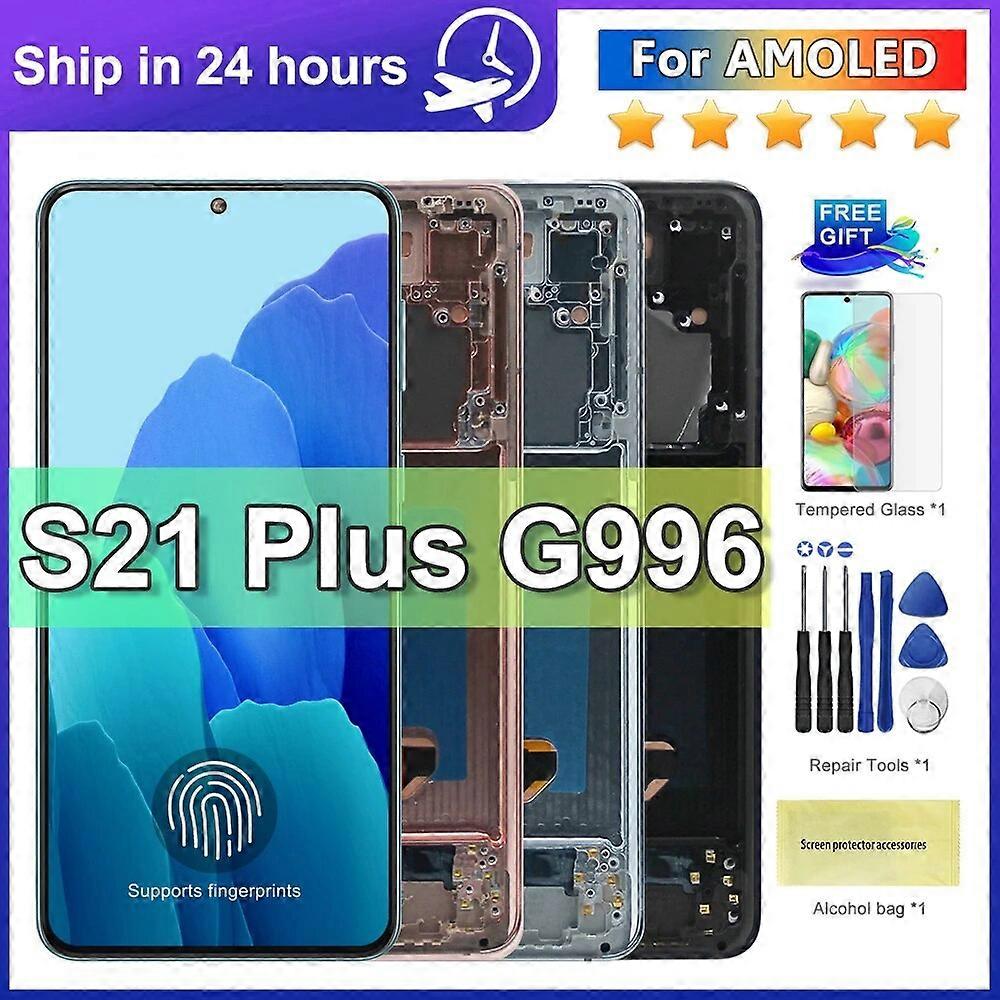 6.7'' For AMOLED Display S21+ For Samsung S21 Plus LCD G996 G9960 G996F Touch Screen With frame Digitizer Assembly
