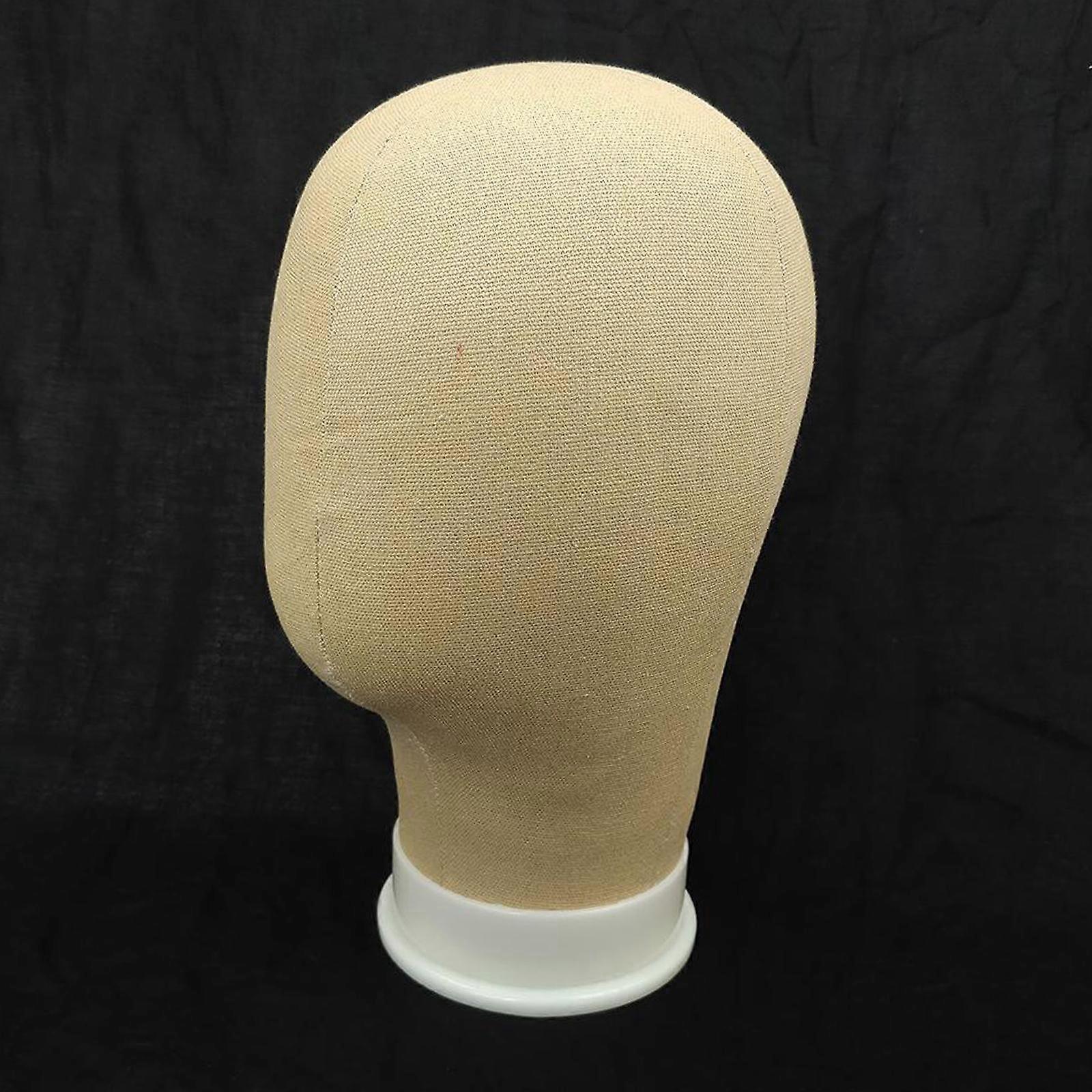 Canvas Wig Display Head Model Wig Making Mannequin Head Hat Headwear Display - 54cm