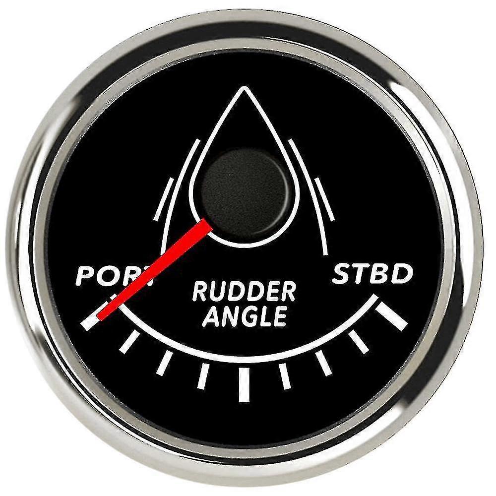 52mm Marine Rudder Position Indicator Waterproof Red Backlight With 0-190 Ohm Rudder Mating Sensor 12v/24vd For Marine Yacht