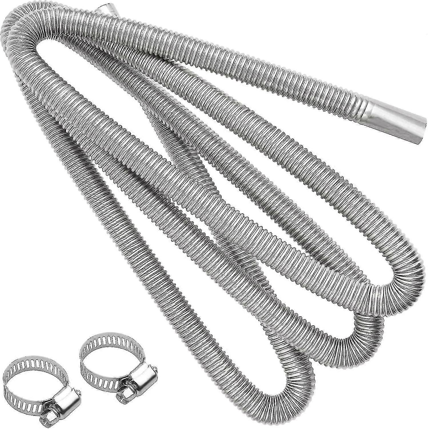 eksosslange for kraftgeneratorer 200 cm, eksosslange hjelpevarmer eksos rustfritt stål eksosdemper bil rustfritt stål eksosrør