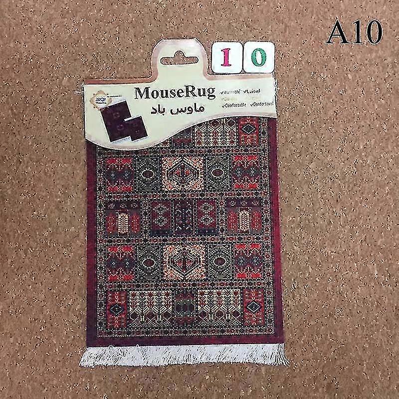 Rectangular Persian Mini Rug Woven Rug Mouse Pad Carpet Tassel Mat