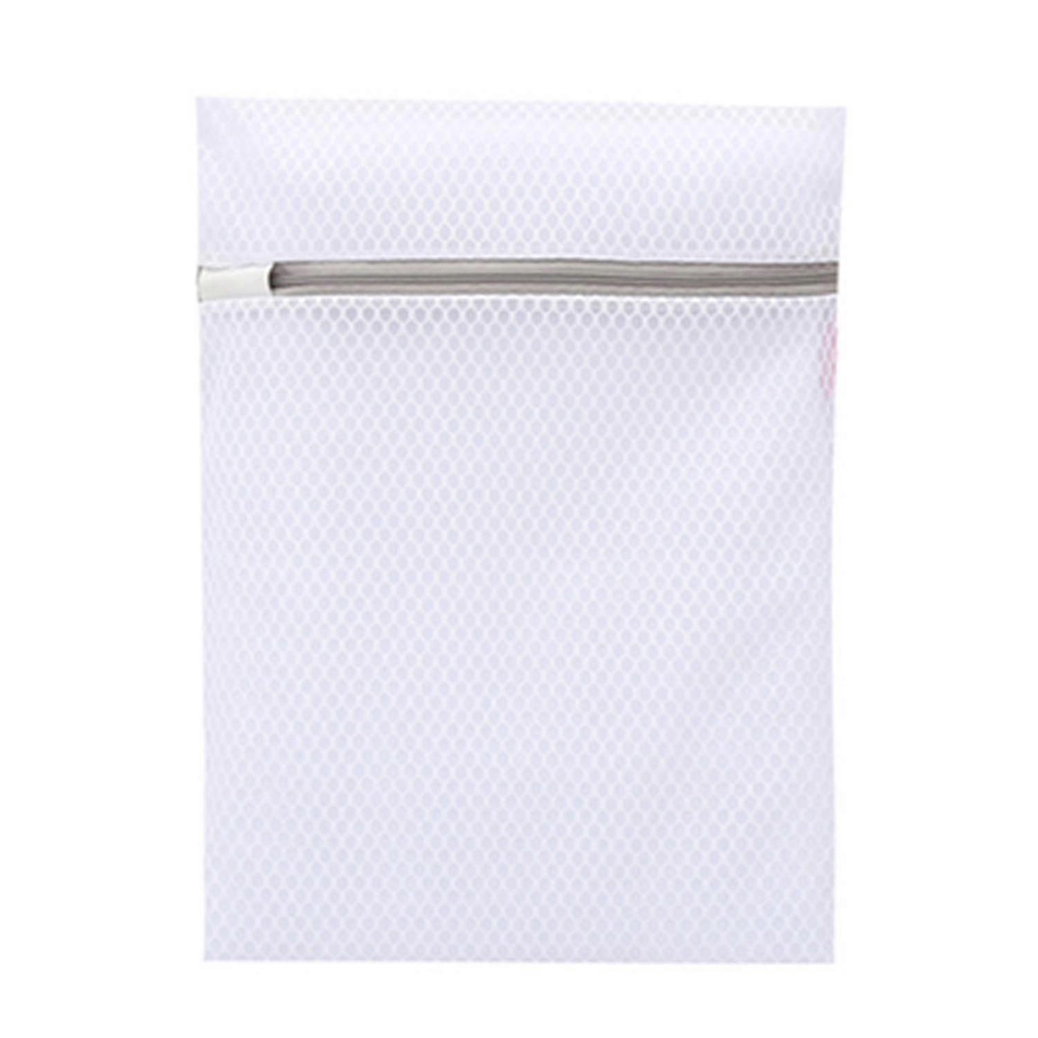 Washing Bag Protective Reusable Polyester Zipped Permeable Mesh Laundry Pouch for Clothes