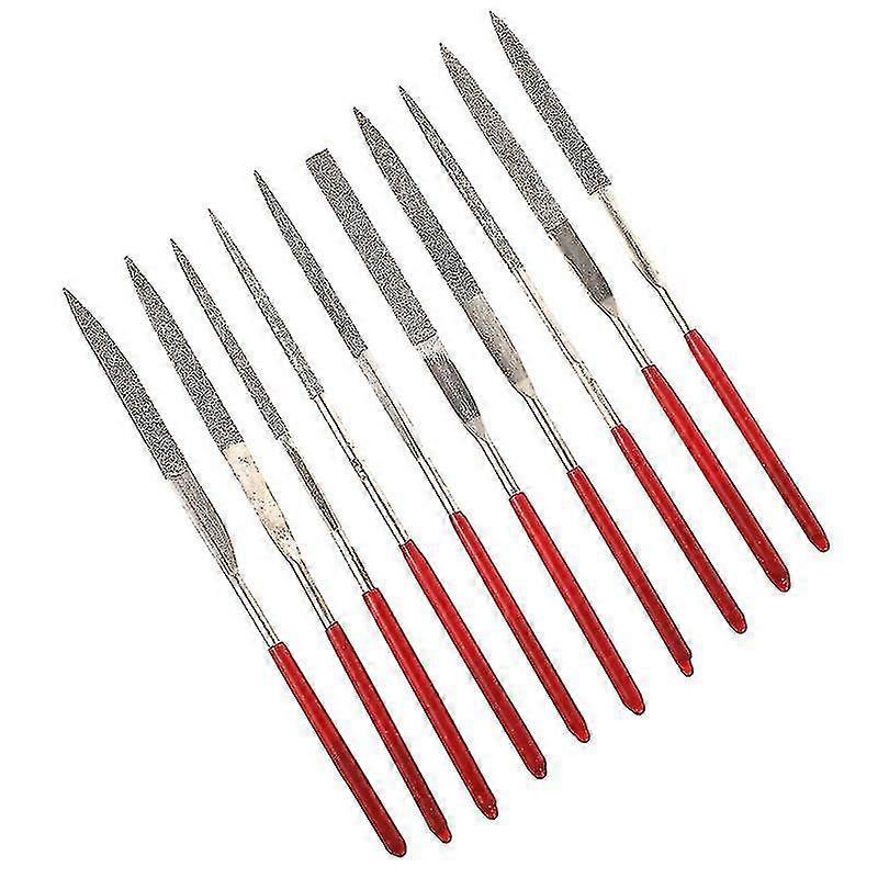 Silver Hand Tool Set 10 Piece Glasses File Set Handle