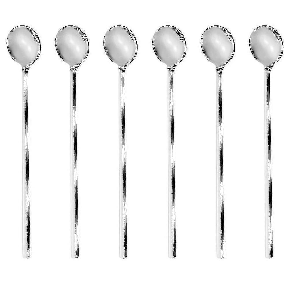 6 Pcs Spoons, Stirring Spoons, Tea Spoons Long , Ice Tea Spoons, Long Spoons For Stirring[PB]
