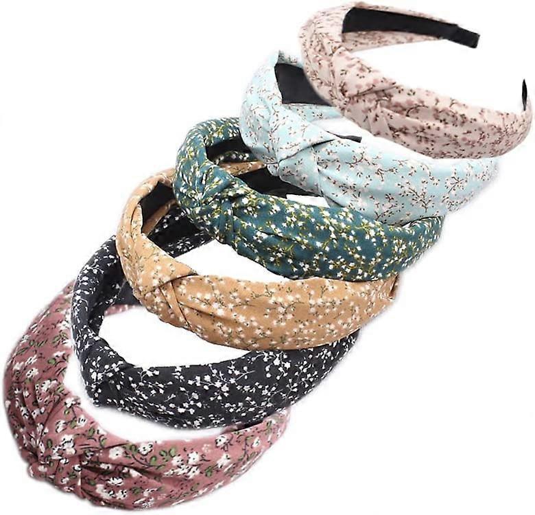 Pachet 6 bentițe elastice simple pentru femei (ArchSmalFlower6)