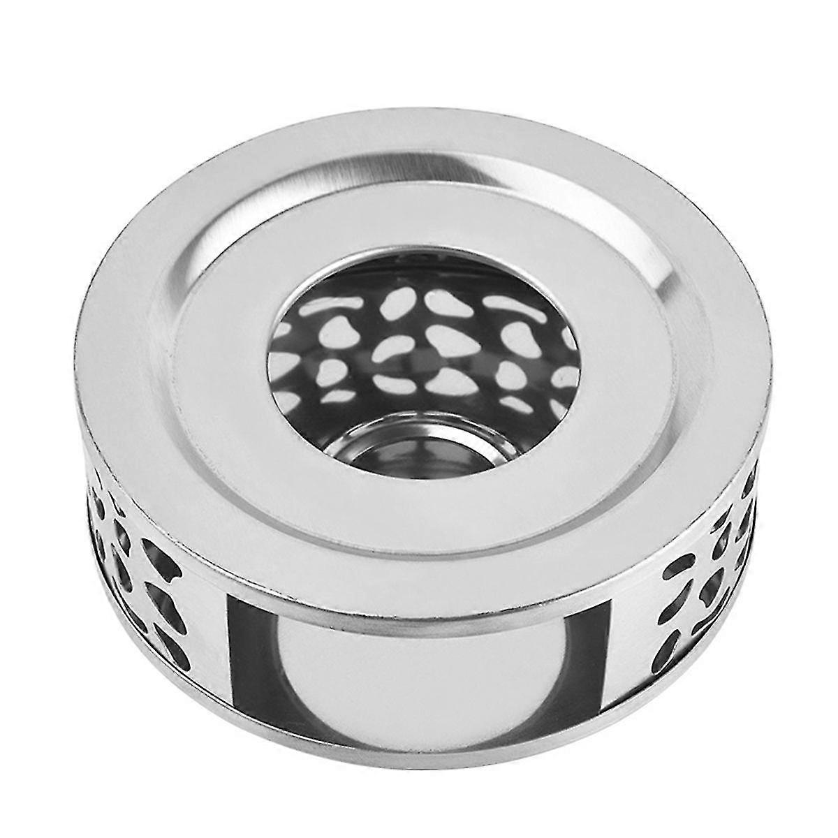 Teaware Stand Med Telys Holder Rustfritt stål Trivet Teapot Varmere Kaffe Varmeapparat Oppvarming Base