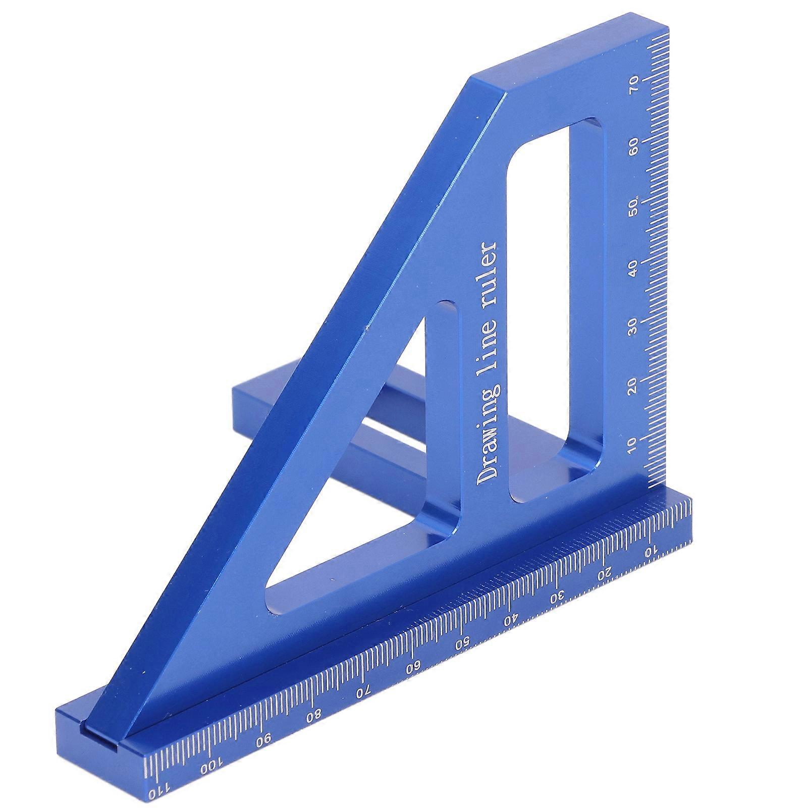 Aluminum Alloy Angle Measuring Ruler 45 90 Degree - Accurate and Efficient Woodworking Measurement Tool