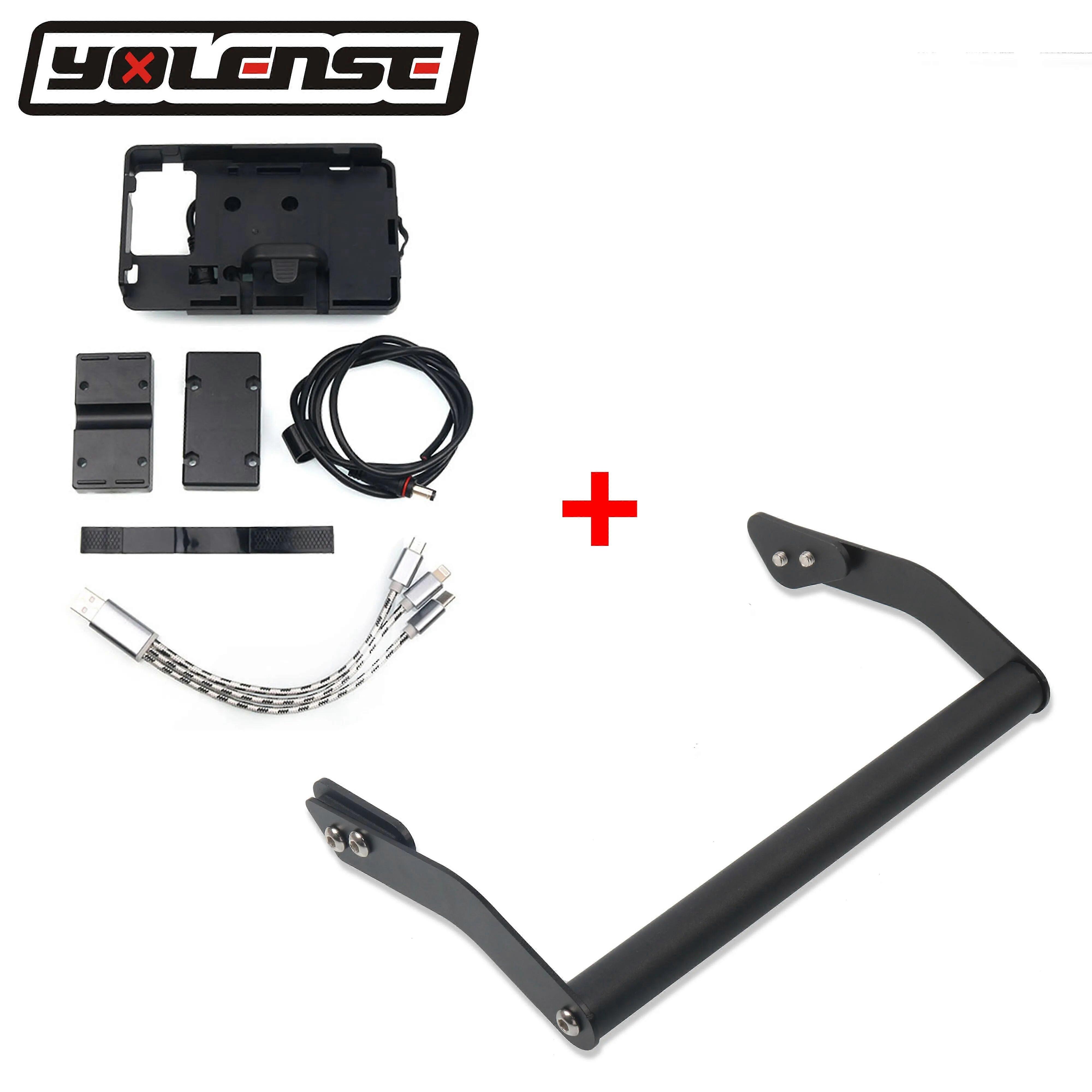 For KAWASAKI Versys 650 KLE 650 Versys650 Motorcycle Front Stand Holder Smartphone Navigation Bar Mobile Phone Bracket GPS