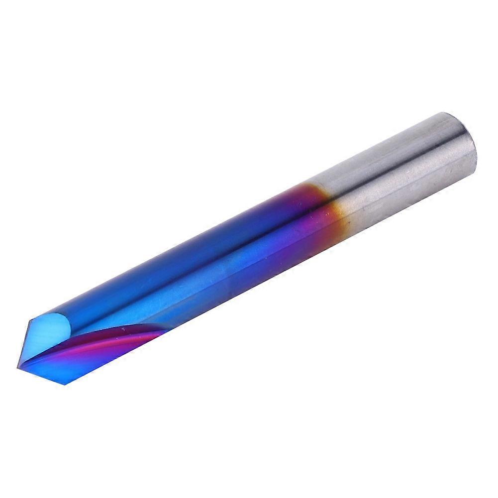 90 Chamfer End Mill 2-Flute Tungsten Steel Carbide Router Bit 8x60L for Machining