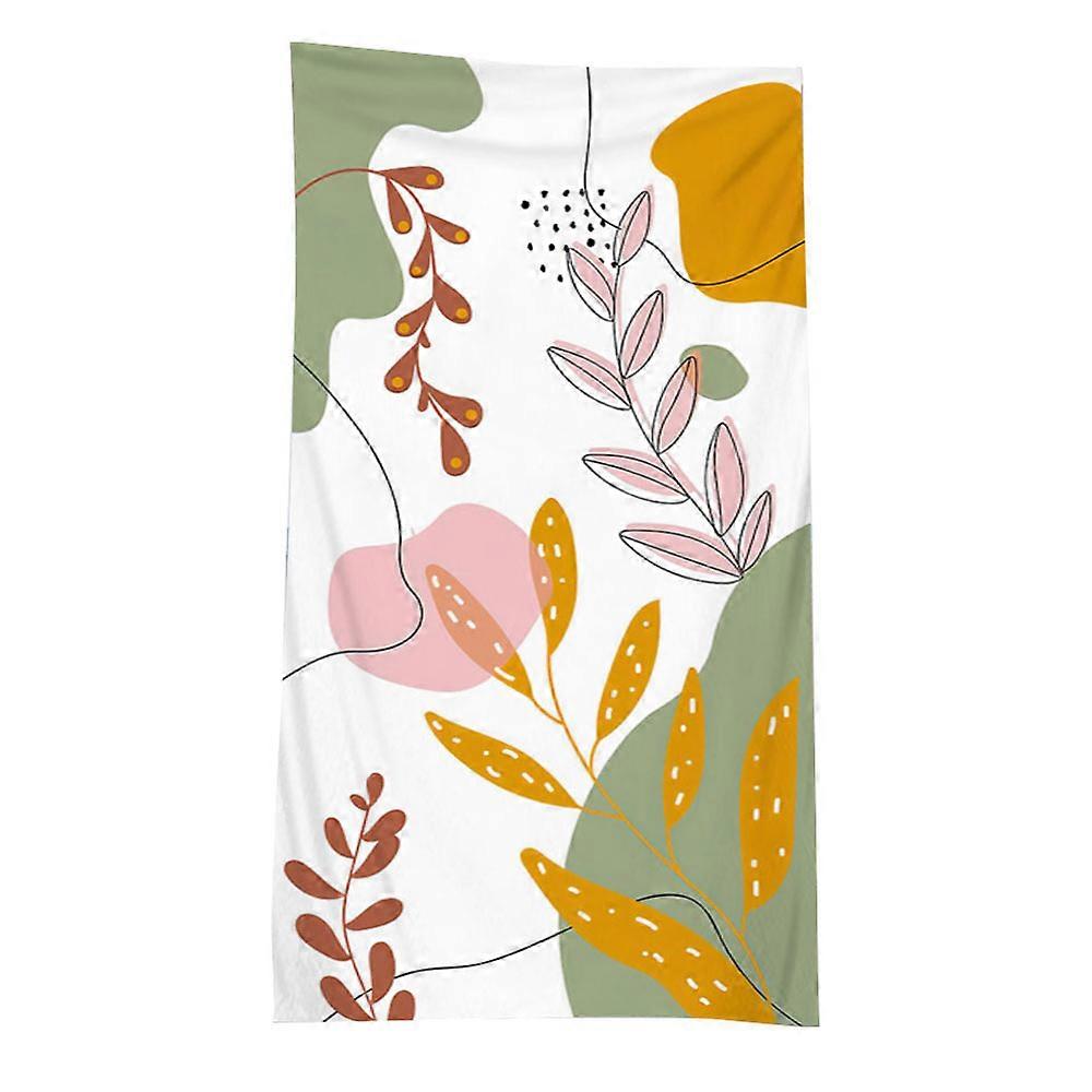 1 peça de toalha de praia de pano de terry duplo de fibra ultrafina com várias estampas, toalha de praia, xale de natação e protetor solar - estilo: estilo1;